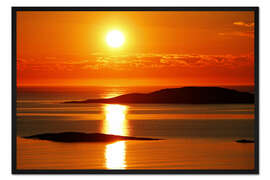 Gerahmter Kunstdruck Fjordabend