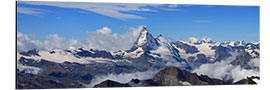 Tableau en aluminium Vue panoramique du Matterhorn