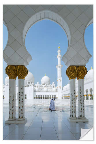 Wall sticker Sheikh Zayed Grand Mosque, Adu Dhabi, United Arab Emirates