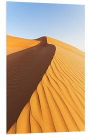 Foam board print Sand dune - Wahiba sands desert, Oman