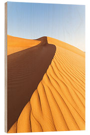 Wood print Sand dune - Wahiba sands desert, Oman