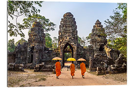 Gallery Print Mönche in Angkor Wat