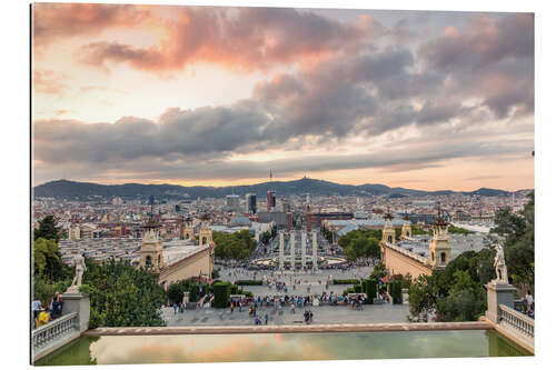 Gallery print Barcelona in the evening