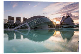 Acrylglasbild Stadt der Künste und Wissenschaften, Valencia, Spanien