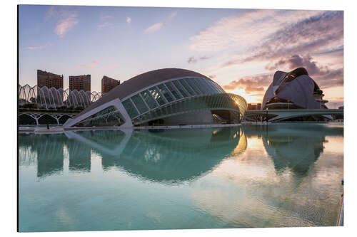 Aluminium print City of Arts and sciences, Valencia, Spain