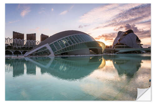 Vinilo para la pared Valencia, ciudad de las artes y las ciencias, España