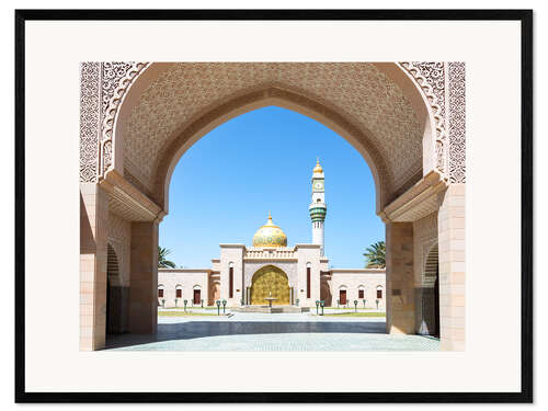 Gerahmter Kunstdruck Moschee in Muscat, Oman