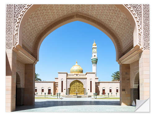 Selvklebende plakat Mosque in Muscat, Oman