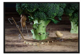 Gerahmter Kunstdruck Simple Things - Seltsame Vögel