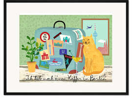 Gerahmter Kunstdruck Koffer in Berlin