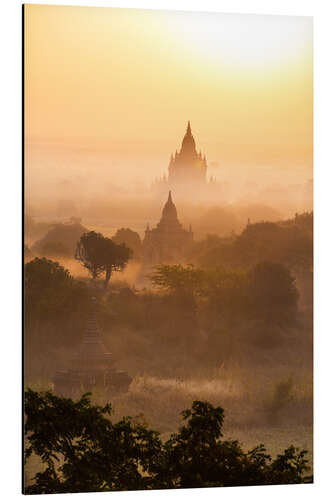 Aluminium print Pagodas of Bagan, Myanmar