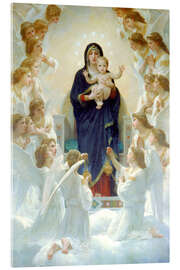 Akryylilasitaulu  The Virgin with angels - William Adolphe Bouguereau