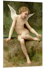 Foam board print Cupid with the mandrel