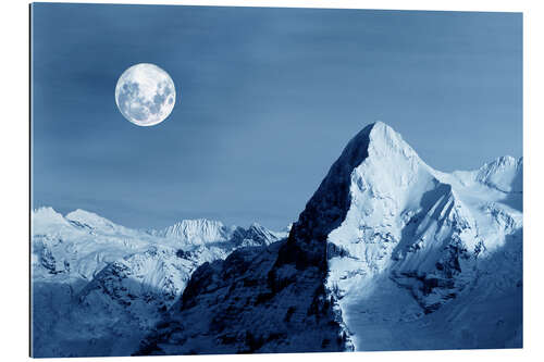 Galleritryck Full moon on the Eiger