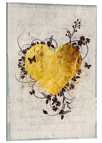 Galleriprint Golden Heart