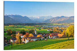 Aluminiumsbilde Alps panorama in autumn, Bavaria