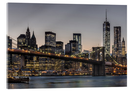 Acrylglasbild Brooklyn Bridge / Manhattan - Marcus Sielaff