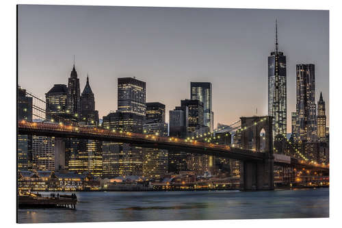 Aluminium print Brooklyn Bridge /Manhattan