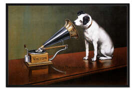 Gerahmter Kunstdruck Die Stimme seines Meisters