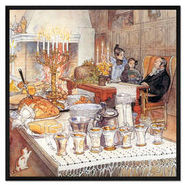 Gerahmter Kunstdruck Heiligabend (Detail)