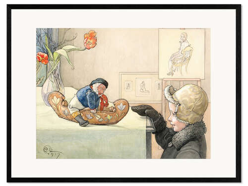 Framed art print An interesting toy