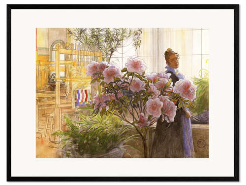 Kunsttryk i ramme Azalea