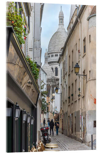 Akrylglastavla Streets of Montmartre Paris