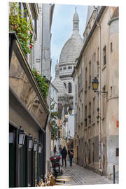 Foam board print Streets of Montmartre, Paris