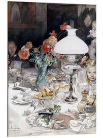 Magnettafel Um die Abendlampe