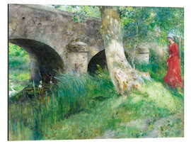 Magnettafel Die Brücke in Grez