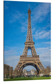 Cuadro de aluminio La torre Eiffel de París