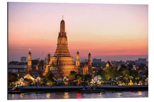 Tableau en aluminium Wat Arun temple, Bangkok