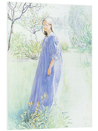 Hartschaumbild Sonne und Blumen