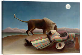 Canvas-taulu  Nukkuva mustalaisnainen - Henri Rousseau