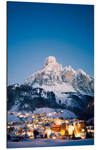 Obraz na aluminium Corvara in Badia in winter, Dolomites, South Tirol, Italy