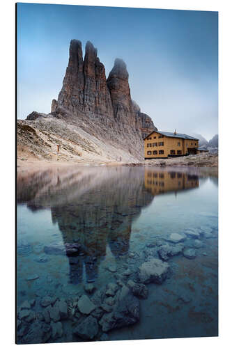 Tableau en aluminium Tours de Vajolet dans les Dolomites