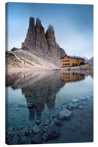 Tableau sur toile Tours de Vajolet dans les Dolomites