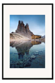 Gerahmter Kunstdruck Vajolet Türme in den Dolomiten