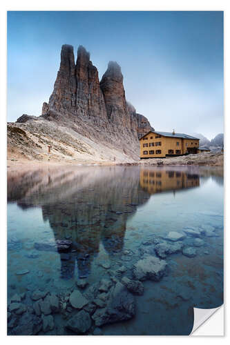 Muursticker Vajolet towers in the Dolomites