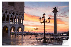 Wall sticker St Mark's square at sunrise