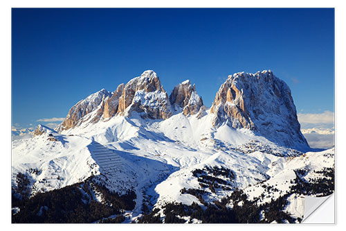 Wandsticker Sassolungo (Langkofel)