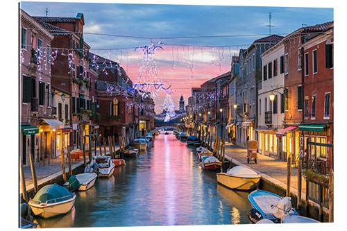 Galleriprint Canal in Venice festively illuminated