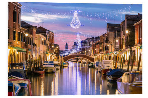 PVC-taulu Canal in Venice at Christmas