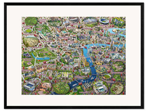Framed art print London Landmarks