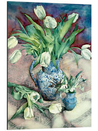 Aluminiumsbilde Tulips and Snowdrops