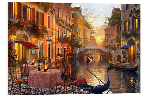 Foam board print Venetian sunset