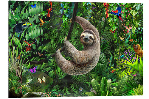 Galleritryk Sloth in the jungle