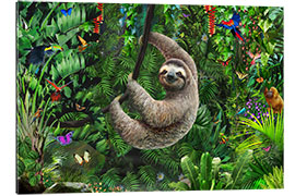 Galleritryk Sloth in the jungle