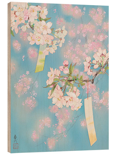 Hout print Sakura