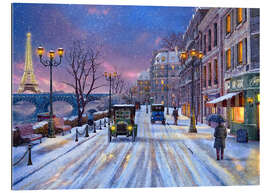Quadro em plexi-alumínio Winter in Paris